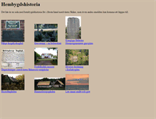 Tablet Screenshot of hembygdshistoria.se